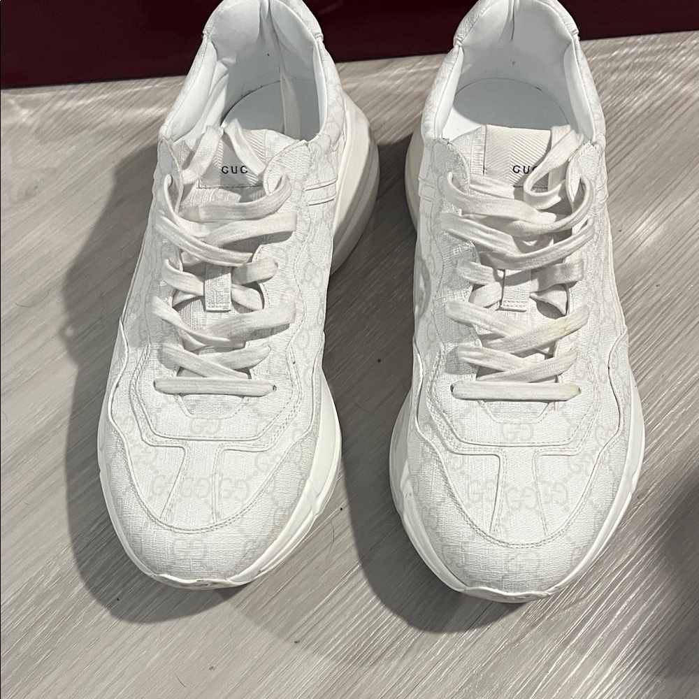 Gucci Monogram White Sneakers